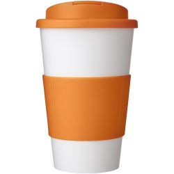 Gobelet isolant Americano® 350 ml antidérapant et couvercle anti-fuite publicitaire fabriqué en Europe PE recyclé Sans BPA