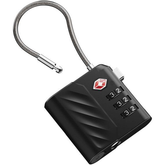 Cadenas publicitaire à combinaison Xtorm Lock Tag TSA avec traceur de localisation