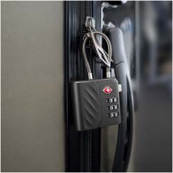 Cadenas publicitaire à combinaison Xtorm Lock Tag TSA avec traceur de localisation
