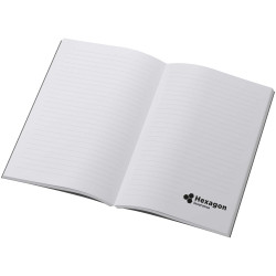 Carnet publicitaire Scribe Plus A5 à couverture souple en papier recyclé fabriqué en Europe