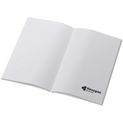 Carnet publicitaire Scribe Plus A5 à couverture souple en papier recyclé fabriqué en Europe