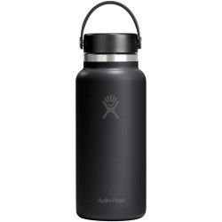 Gourde publicitaire isotherme en acier inoxydable Hydro Flask à large goulot, 946 ml