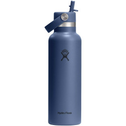 Gourde publicitaire Hydra Flask à goulot standard, 621 ml, en acier inoxydable isotherme