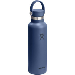 Gourde publicitaire isotherme en acier inoxydable Hydra Flask à goulot standard, 621 ml, avec bouchon à paille