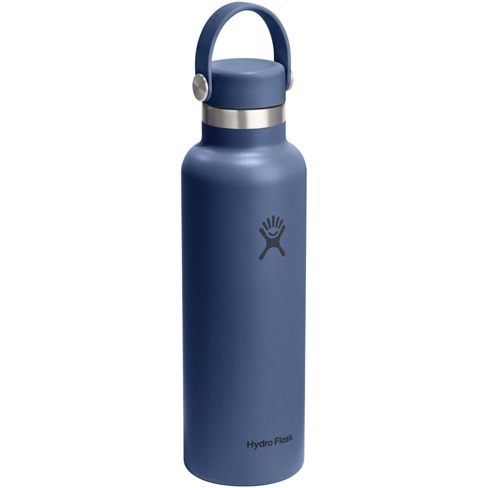 Gourde publicitaire isotherme en acier inoxydable Hydra Flask à goulot standard, 621 ml, avec bouchon à paille