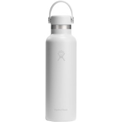 Gourde publicitaire isotherme en acier inoxydable Hydra Flask à goulot standard, 621 ml, avec bouchon à paille