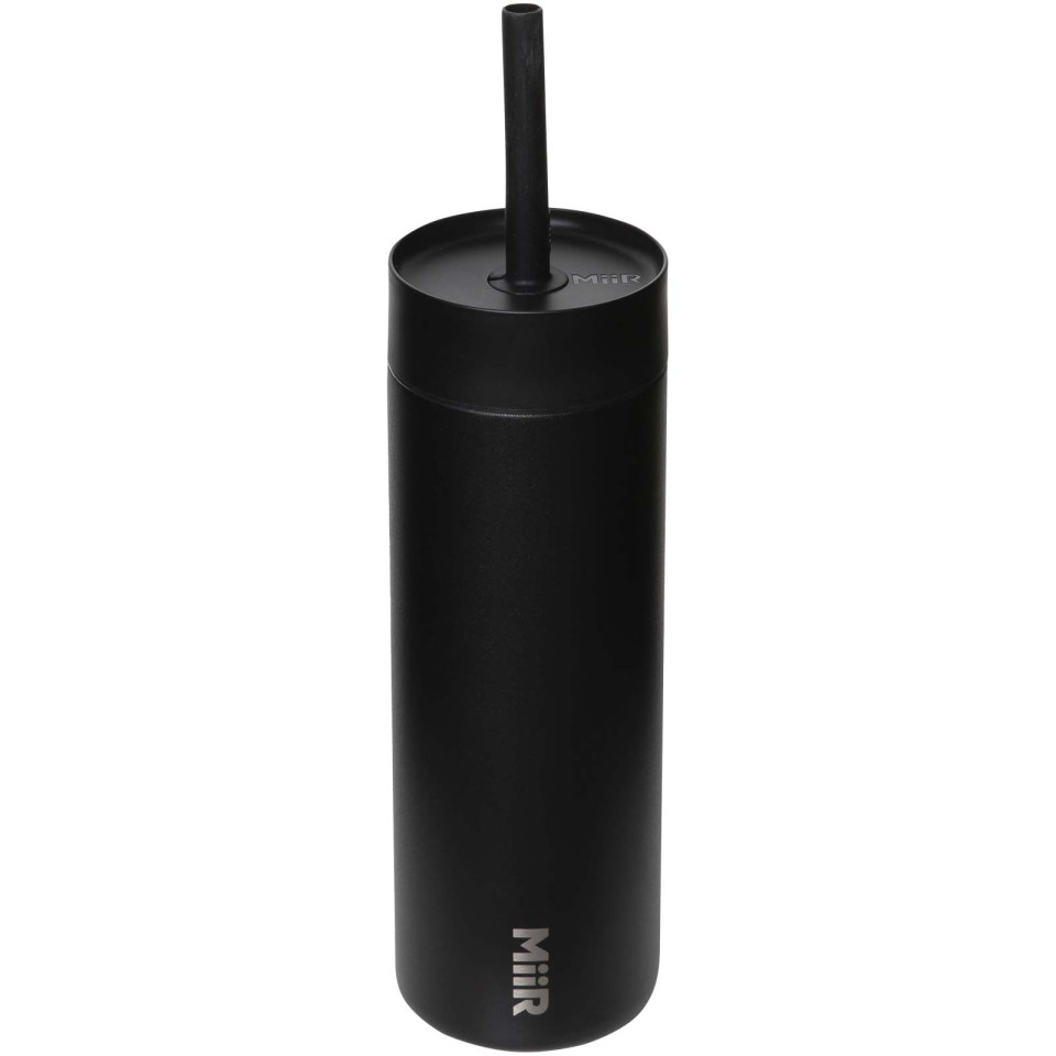 Bouteille publicitaire d’eau MiiR Sipper de 473 ml avec paille