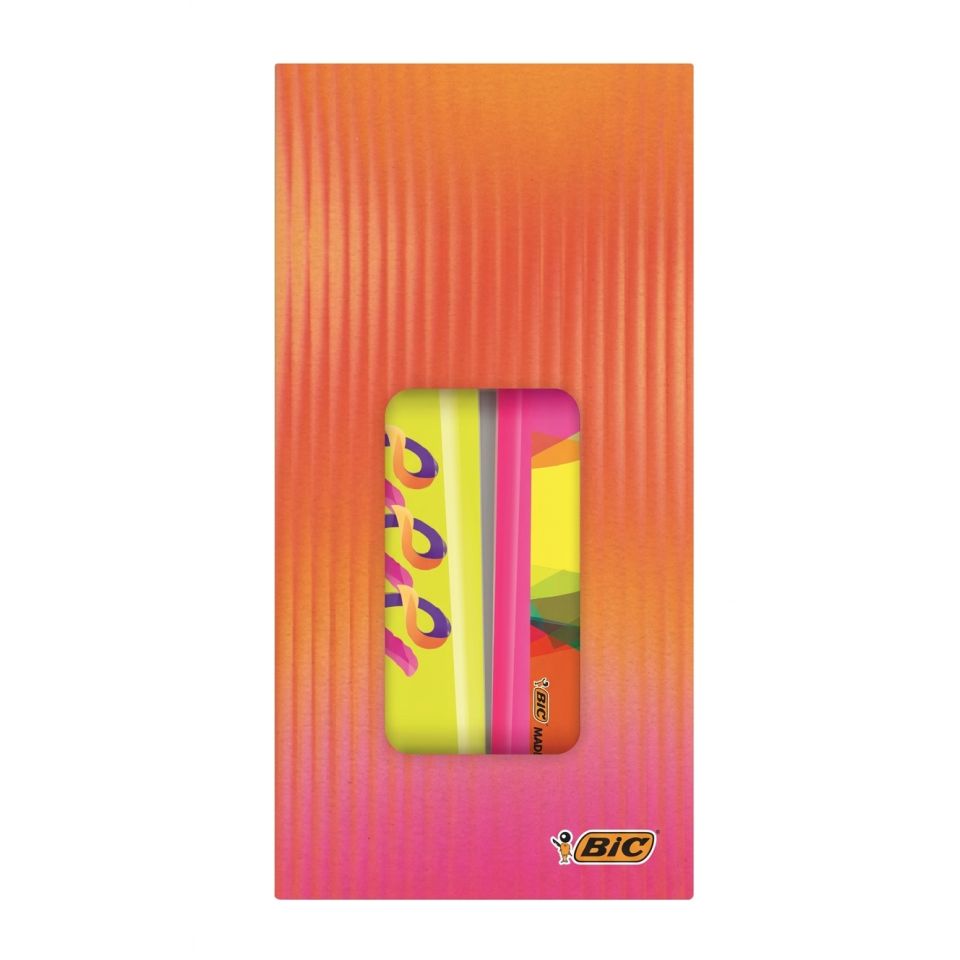 SET de surligneur BIC publicitaire en coffret personnalisable Fabriqué en Europe