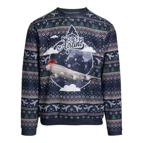 Pull de Noël publicitaire sublimé 280 gr sur mesure