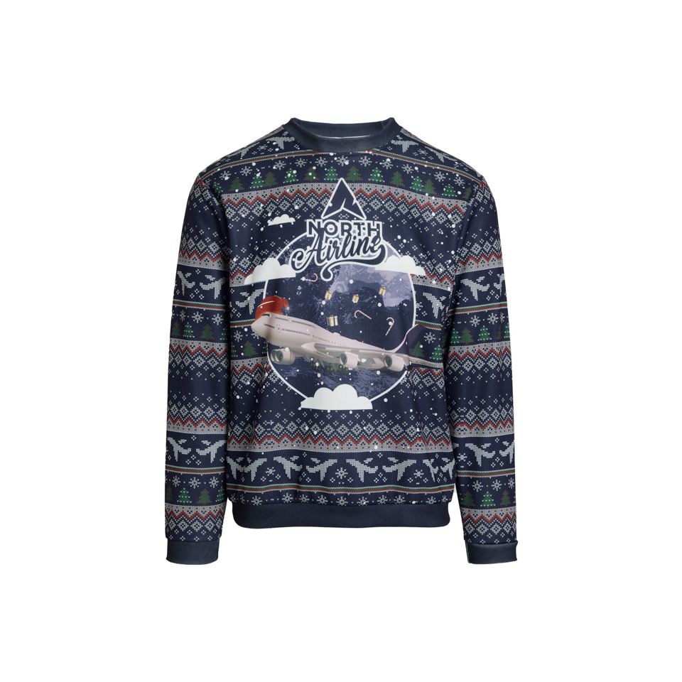 Pull de Noël publicitaire sublimé 280 gr sur mesure