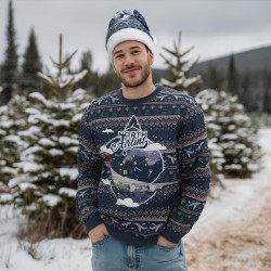 Pull de Noël publicitaire sublimé 280 gr sur mesure