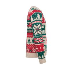 Pull de Noël tricoté personnalisé en 100% acrylique