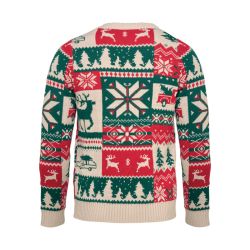 Pull de Noël tricoté personnalisé en 100% acrylique