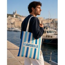 Sac shopping publicitaire personnalisable sur mesure fabriqué en France 340 gr