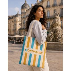 Sac shopping publicitaire personnalisable sur mesure fabriqué en France 340 gr