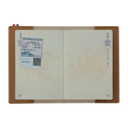Protège passeport personnalisé en matière végétale fabriquée en France