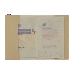 Protège passeport personnalisé en matière végétale fabriquée en France