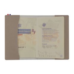 Protège passeport personnalisé en matière végétale fabriquée en France