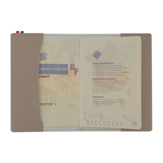 Protège passeport personnalisé en matière végétale fabriquée en France