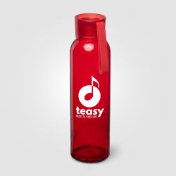 Gourde en verre personnalisable Solstra Essentials avec sangle en silicone 500 ml