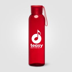 Gourde en verre personnalisable Solstra Essentials avec sangle en silicone 500 ml