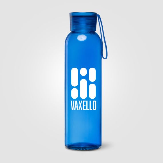 Gourde en verre personnalisable Solstra Essentials avec sangle en silicone 500 ml