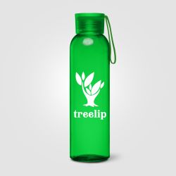 Gourde en verre personnalisable Solstra Essentials avec sangle en silicone 500 ml