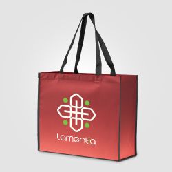 Sac fourre-tout publicitaire Vilda en rPET effet dégradé 350x420x150 mm