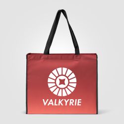 Sac fourre-tout publicitaire Vilda en rPET effet dégradé 350x420x150 mm