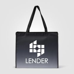 Sac fourre-tout publicitaire Vilda en rPET effet dégradé 350x420x150 mm