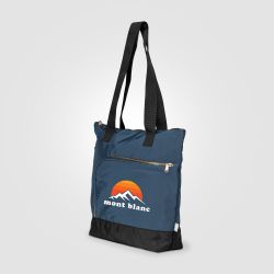 Sac fourre-tout personnalisable zippé Aurelia en rPET 18 L finition dorée