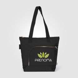 Sac fourre-tout personnalisable zippé Aurelia en rPET 18 L finition dorée