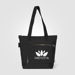 Sac fourre-tout personnalisable zippé Aurelia en rPET 18 L finition dorée
