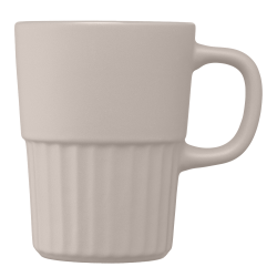 Mug publicitaire Majesty en céramique avec finition mate et relief cannelé 445 ml
