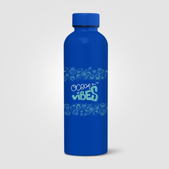 Gourde personnalisée Norden brillante monochrome étanche 680 ml RPET recyclé Express