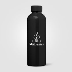 Gourde personnalisée Norden brillante monochrome étanche 680 ml RPET recyclé Express