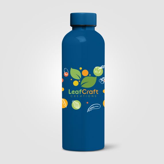 Gourde personnalisée Norden brillante monochrome étanche 680 ml RPET recyclé Express