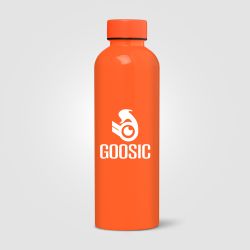 Gourde personnalisée Norden brillante monochrome étanche 680 ml RPET recyclé Express
