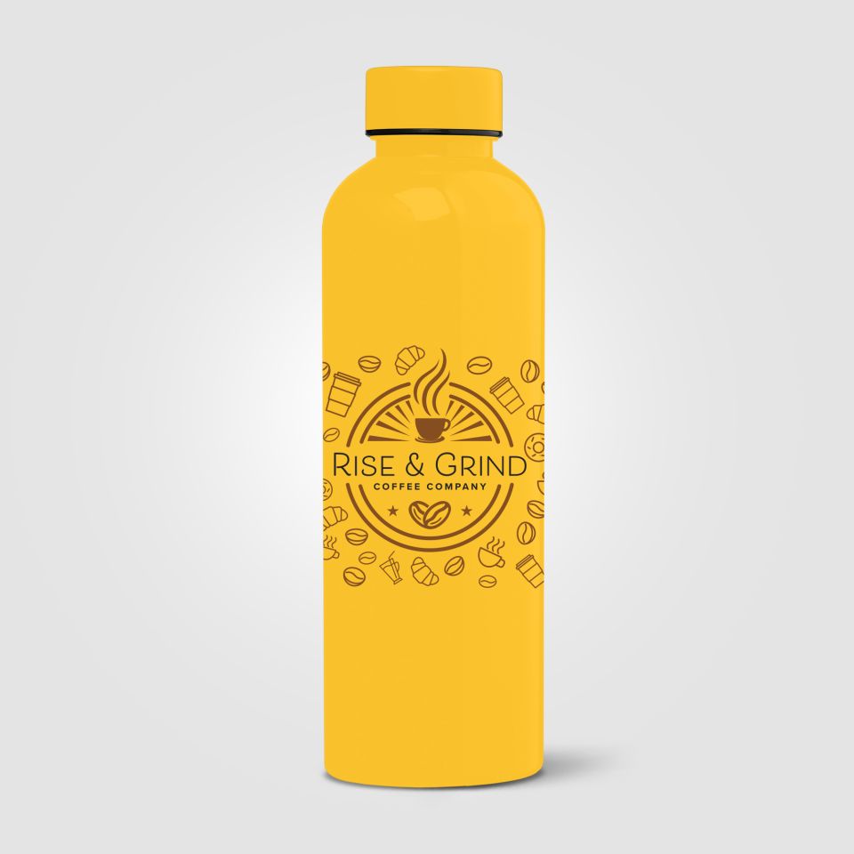 Gourde personnalisée Norden brillante monochrome étanche 680 ml RPET recyclé Express