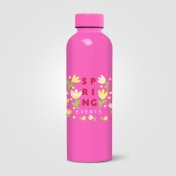Gourde personnalisée Norden brillante monochrome étanche 680 ml RPET recyclé Express
