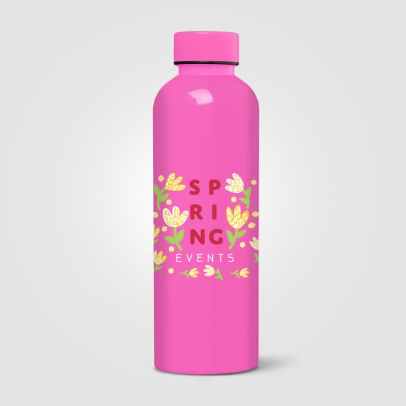 Gourde personnalisée Norden brillante monochrome étanche 680 ml RPET recyclé Express