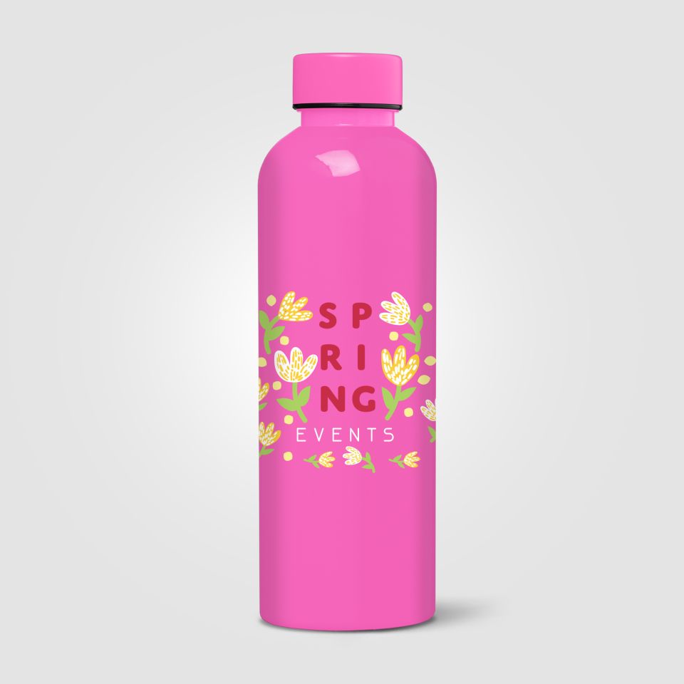 Gourde personnalisée Norden brillante monochrome étanche 680 ml RPET recyclé Express