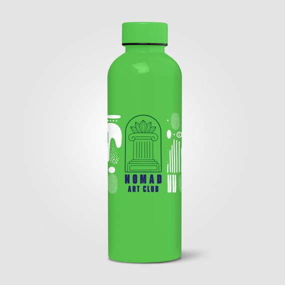 Gourde personnalisée Norden brillante monochrome étanche 680 ml RPET recyclé Express