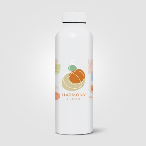Gourde personnalisée Norden brillante monochrome étanche 680 ml RPET recyclé Express