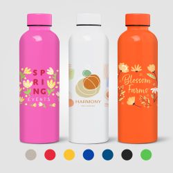 Gourde personnalisée Norden brillante monochrome étanche 680 ml RPET recyclé Express