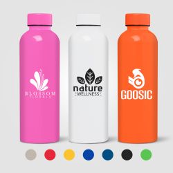 Gourde personnalisée Norden brillante monochrome étanche 680 ml RPET recyclé Express