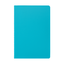Carnet publicitaire A5 en papier recyclé à couture contrastées