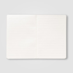 Carnet publicitaire A5 en papier recyclé à couture contrastées