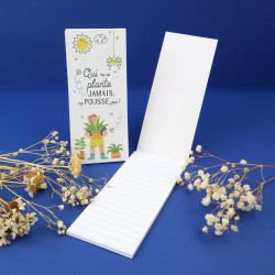 Bloc-notes personnalisable à graines To do list