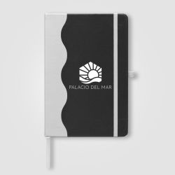 Carnet personnalisé A5 en Pu recyclé à motif ondulé